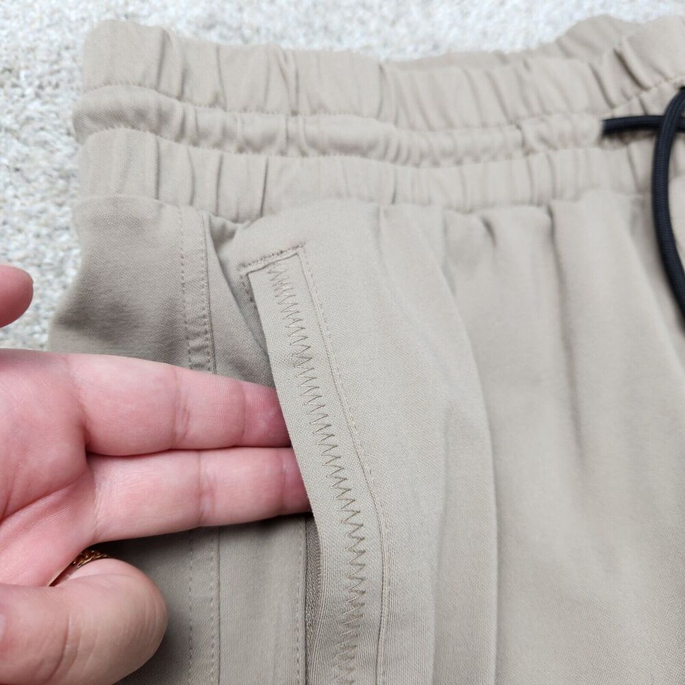 BYLT Pants Elite+ Joggers Women S Sand 4 Way‎ Stretch Drawstring Zipper Pockets - Picture 5 of 12